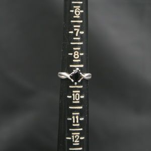 Sterling Silver and Black Onyx Ring Size 8